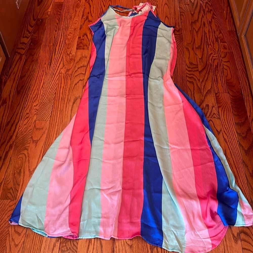 ๐ HOST PICK ๐ NWT LuLaRoe Striped Endless Maxi Dress Small - Picture 3 of 12